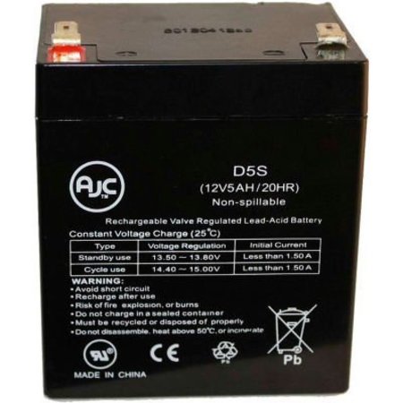 BATTERY CLERK AJC® MK ES5-12-T2 12V 5Ah Sealed Lead Acid Battery MK-ES5-12-T2